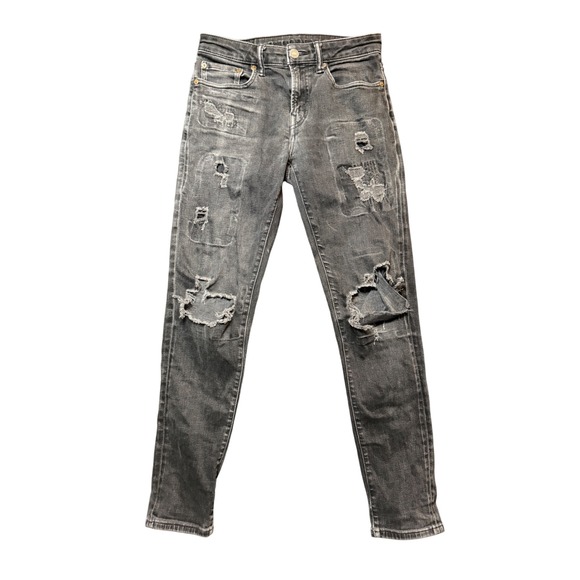 American Eagle Outfitters Other - American Eagle Cozy Airflex+ Athletic Jeans Mens 28x32 Black Distressed Ripped